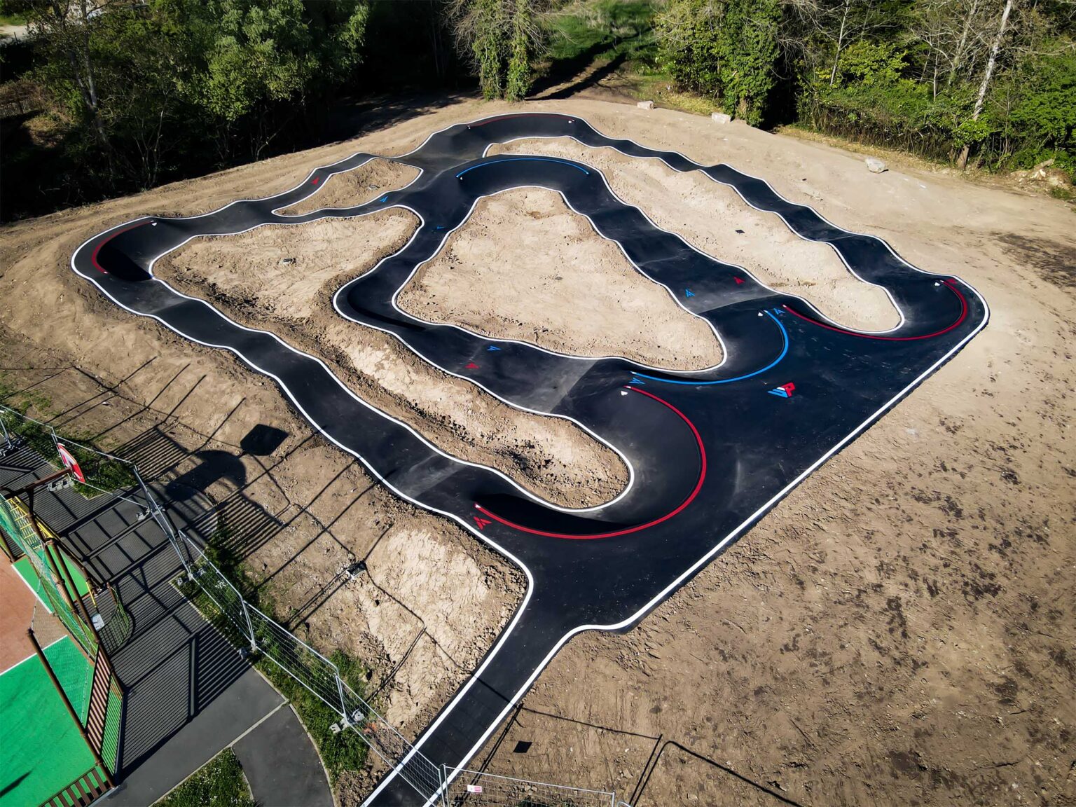 Pumptrack à Lalinde réalisé par West Pump France